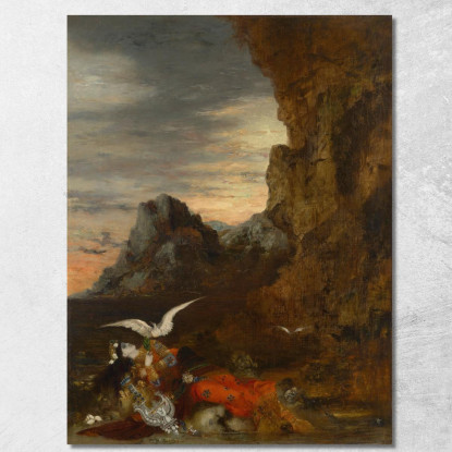 La Morte Di Saffo Gustave Moreau gmr17 quadro stampato su tela