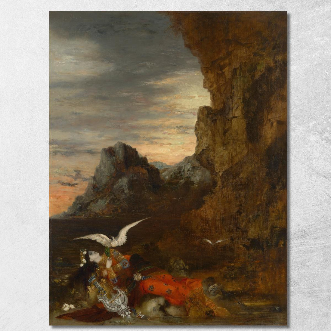 La Morte Di Saffo Gustave Moreau gmr17 quadro stampato su tela La Morte Di Saffo Gustave Moreau gmr17 quadro stampato su tela