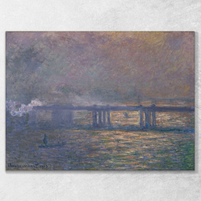 Ponte Di Charing Cross Claude Monet mnt215 quadro stampato su tela