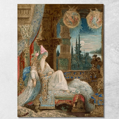 Il Sogno Di Un Abitante Del Mogul Gustave Moreau gmr21 quadro stampato su tela