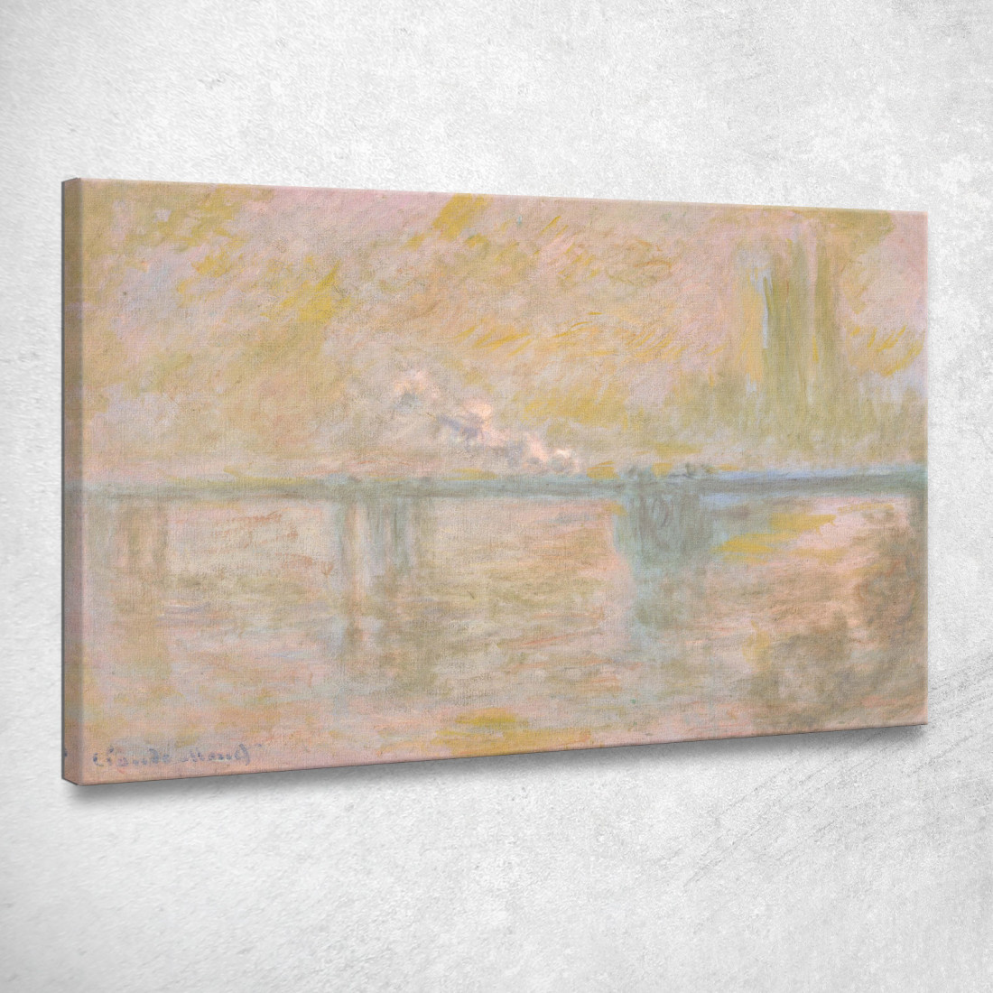 Ponte Di Charing Cross A Londra Claude Monet mnt216 quadro stampato su tela Ponte Di Charing Cross A Londra Claude Monet mnt216 quadro stampato su tela