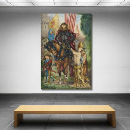 Reiter E Prigionieri Gustave Moreau gmr30 quadro stampato su tela