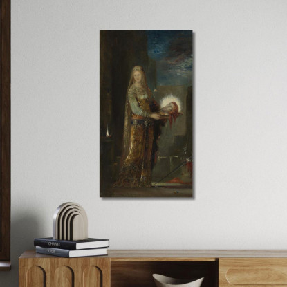 Salomè Con La Testa Di Giovanni Battista Gustave Moreau gmr34 quadro stampato su tela