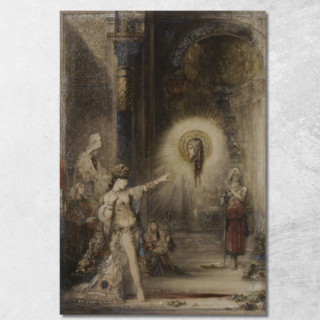 L'Apparizione Gustave Moreau gmr41 quadro stampato su tela L'Apparizione Gustave Moreau gmr41 quadro stampato su tela