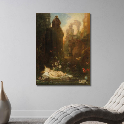 Il Bambino Mosè Gustave Moreau gmr44 quadro stampato su tela