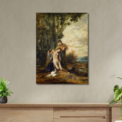 Il Martire San Sebastiano Gustave Moreau gmr45 quadro stampato su tela