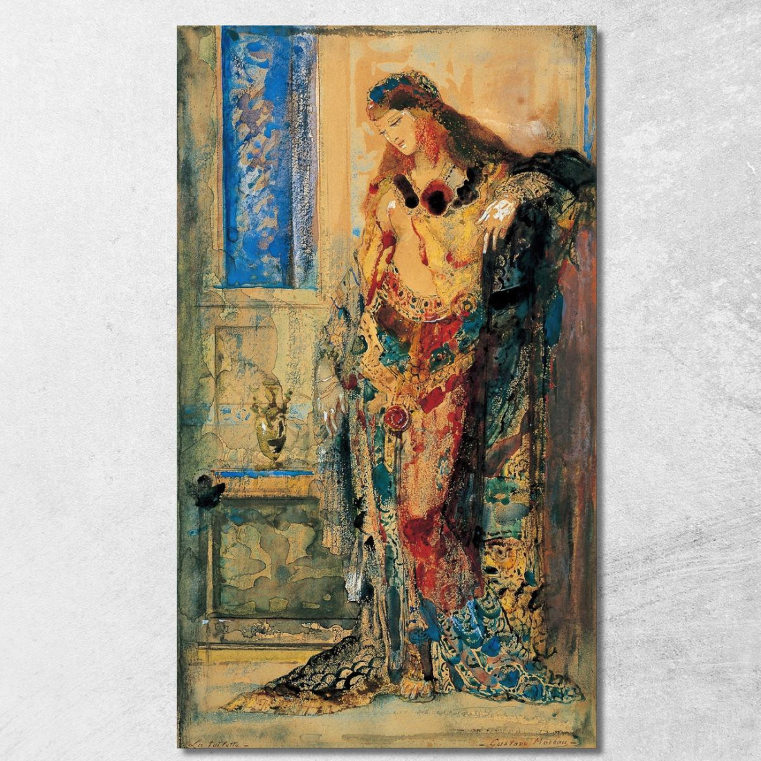 La Toilette Gustave Moreau gmr47 quadro stampato su tela La Toilette Gustave Moreau gmr47 quadro stampato su tela