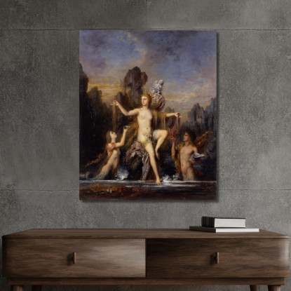 Venere Che Sorge Dal Mare Gustave Moreau gmr50 quadro stampato su tela