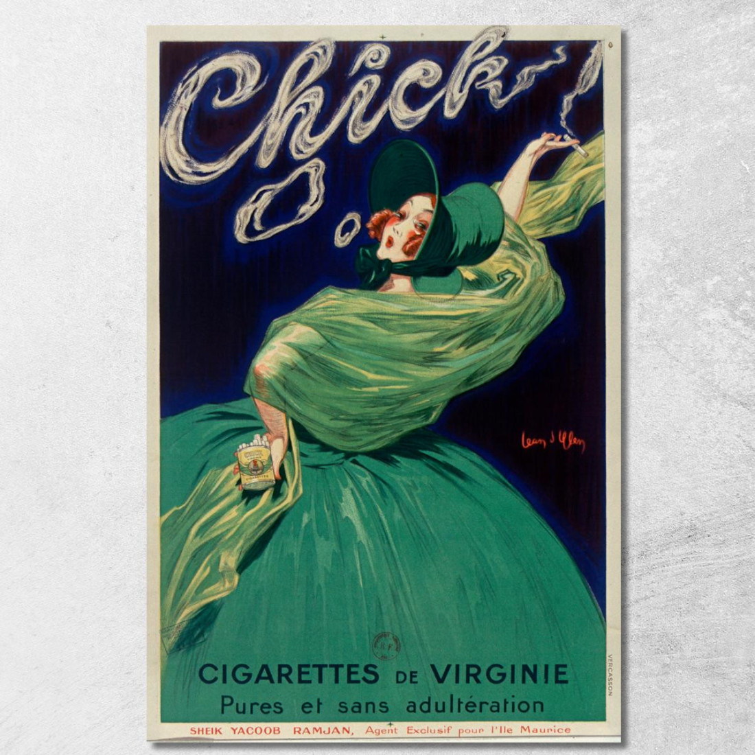Sigarette Chick Virginia Pure E Senza Adulterazione Jean d'Ylen jyl5 quadro stampato su tela Sigarette Chick Virginia Pure E Senza Adulterazione Jean d'Ylen jyl5 quadro stampato su tela