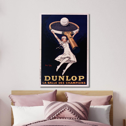 Dunlop Il Pallone Dei Campioni Jean d'Ylen jyl9 quadro stampato su tela