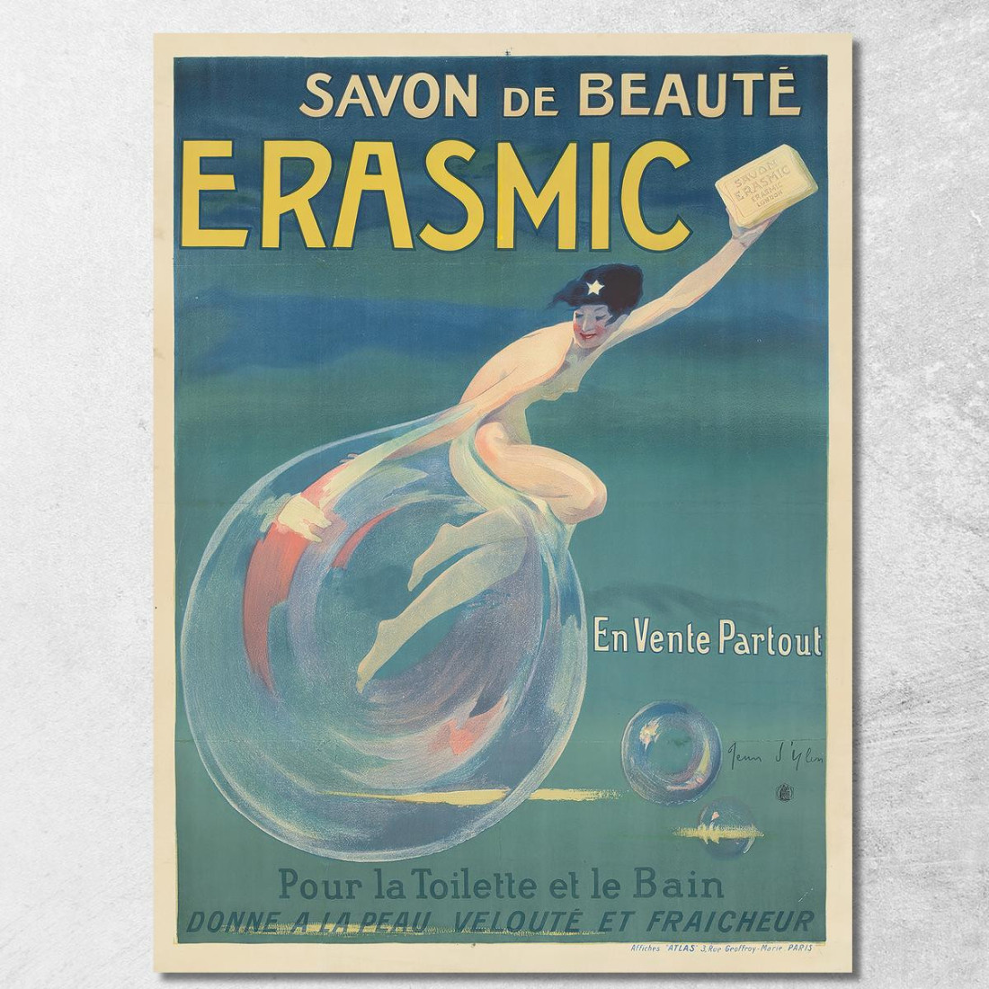 Erasmico Jean d'Ylen jyl11 quadro stampato su tela Erasmico Jean d'Ylen jyl11 quadro stampato su tela