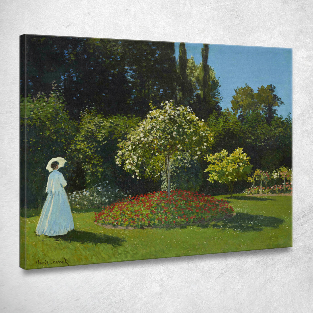 Signora In Giardino Claude Monet mnt221 quadro stampato su tela Signora In Giardino Claude Monet mnt221 quadro stampato su tela