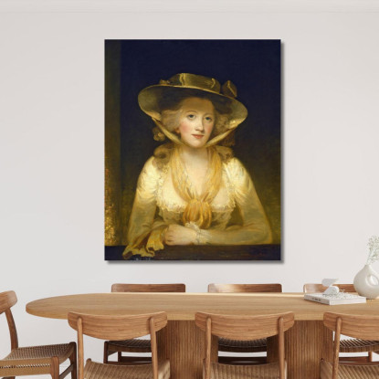 Signora Cunliffe John Hoppner jhp10 quadro stampato su tela