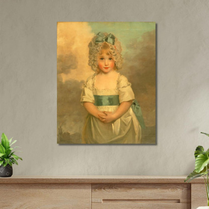 La Signorina Charlotte Papendick Da Bambina John Hoppner jhp13 quadro stampato su tela