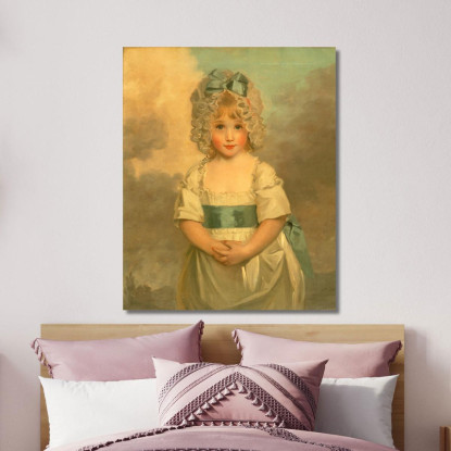 La Signorina Charlotte Papendick Da Bambina John Hoppner jhp13 quadro stampato su tela