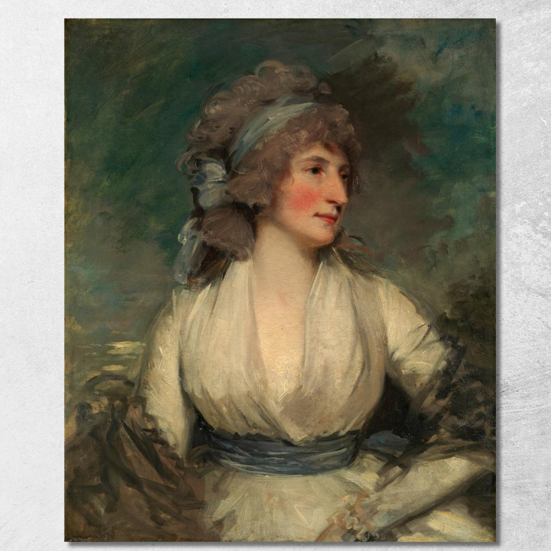 Ritratto Di Una Donna John Hoppner jhp25 quadro stampato su tela Ritratto Di Una Donna John Hoppner jhp25 quadro stampato su tela