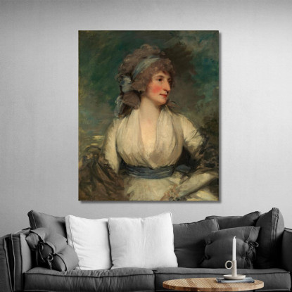 Ritratto Di Una Donna John Hoppner jhp25 quadro stampato su tela