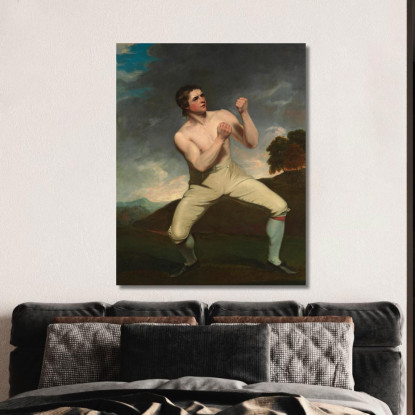 Richard Humphreys Il Pugile John Hoppner jhp37 quadro stampato su tela