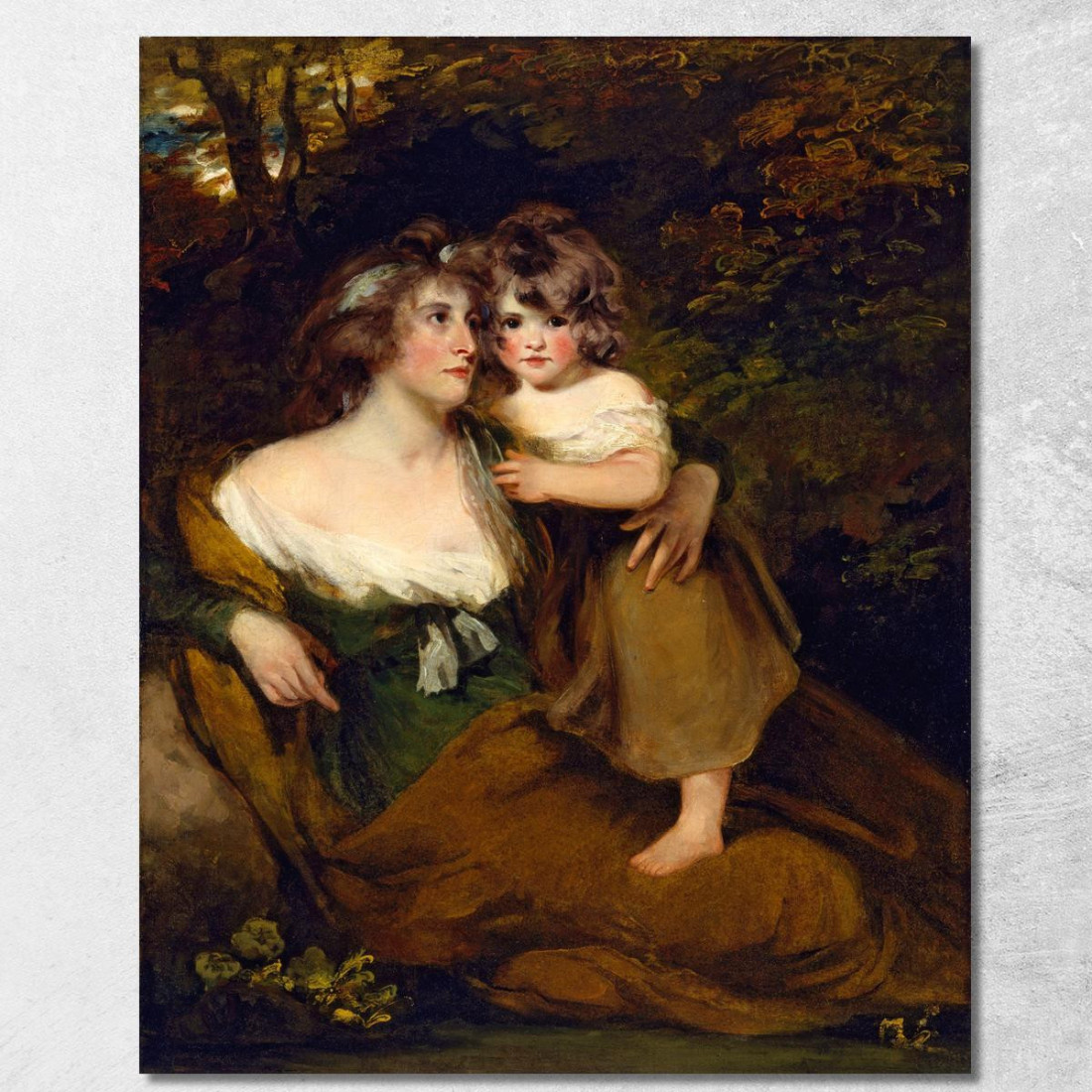 La Contessa Di Darnley E Sua Figlia Lady Elizabeth Bligh John Hoppner jhp40 quadro stampato su tela La Contessa Di Darnley E Sua Figlia Lady Elizabeth Bligh John Hoppner jhp40 quadro stampato su tela