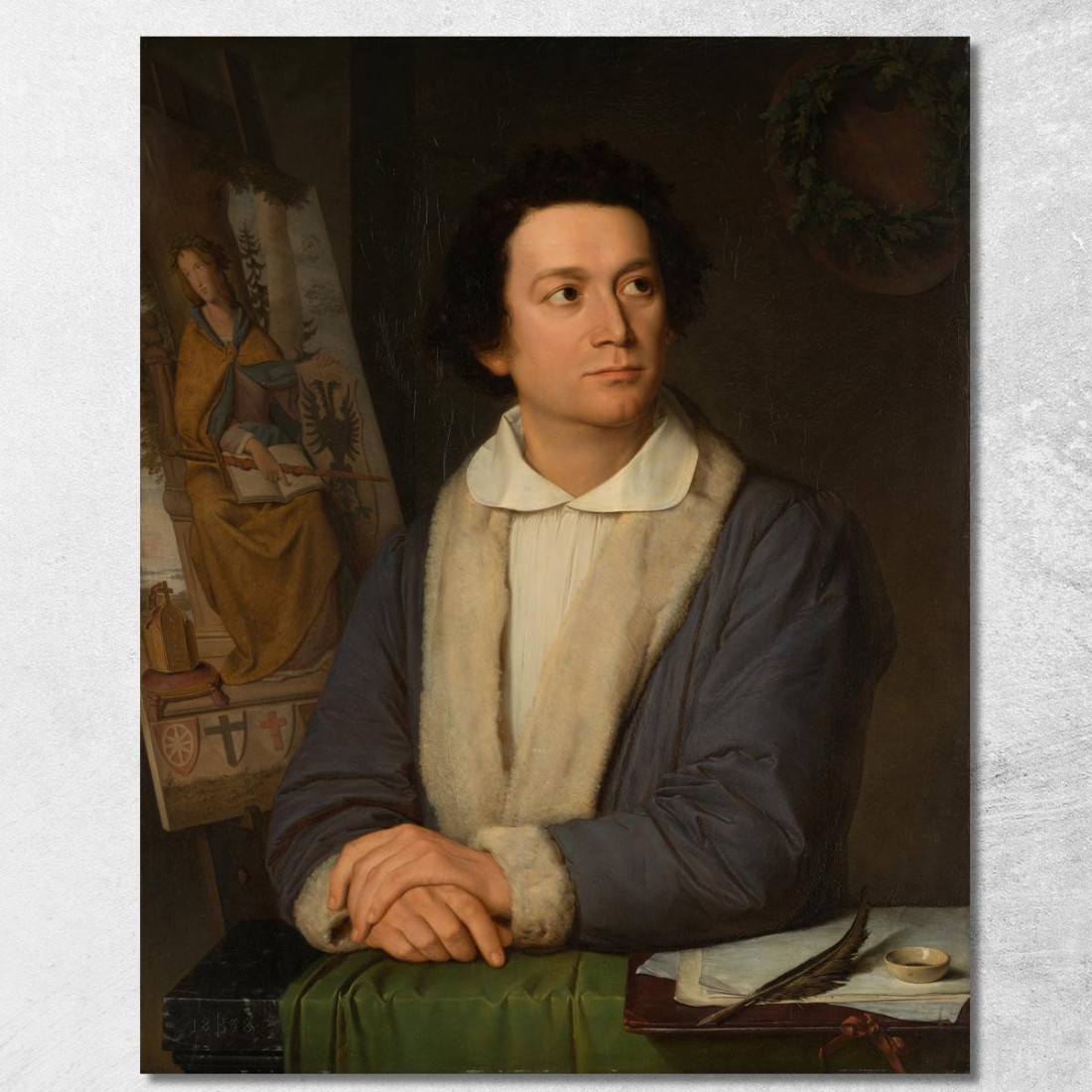 Ritratto Del Pittore Philipp Veit Joseph Binder jbn10 quadro stampato su tela Ritratto Del Pittore Philipp Veit Joseph Binder jbn10 quadro stampato su tela