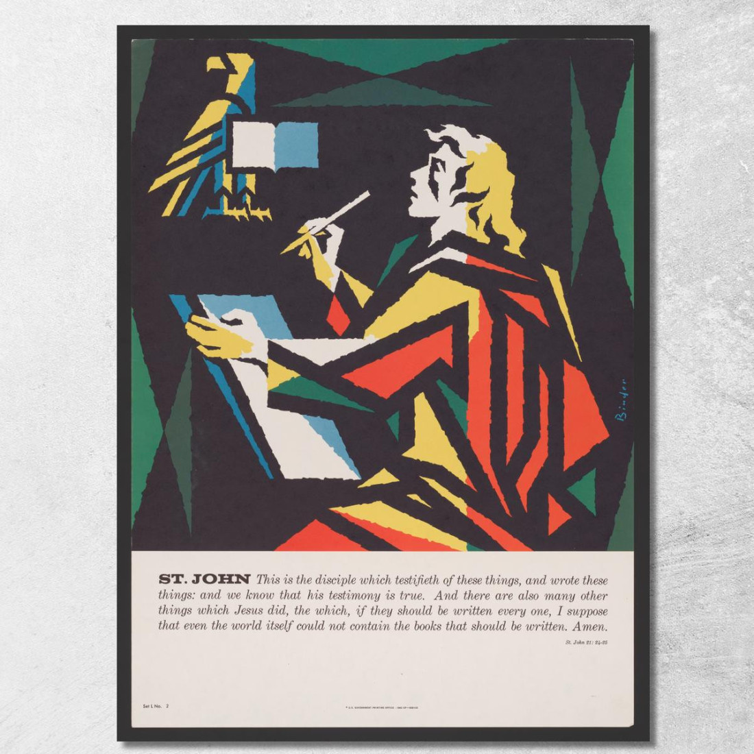 San Giovanni Joseph Binder jbn14 quadro stampato su tela San Giovanni Joseph Binder jbn14 quadro stampato su tela