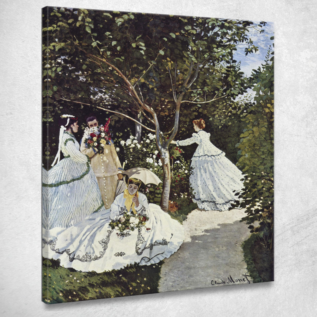 Donne Nel Giardino 1866 Claude Monet mnt230 quadro stampato su tela Donne Nel Giardino 1866 Claude Monet mnt230 quadro stampato su tela
