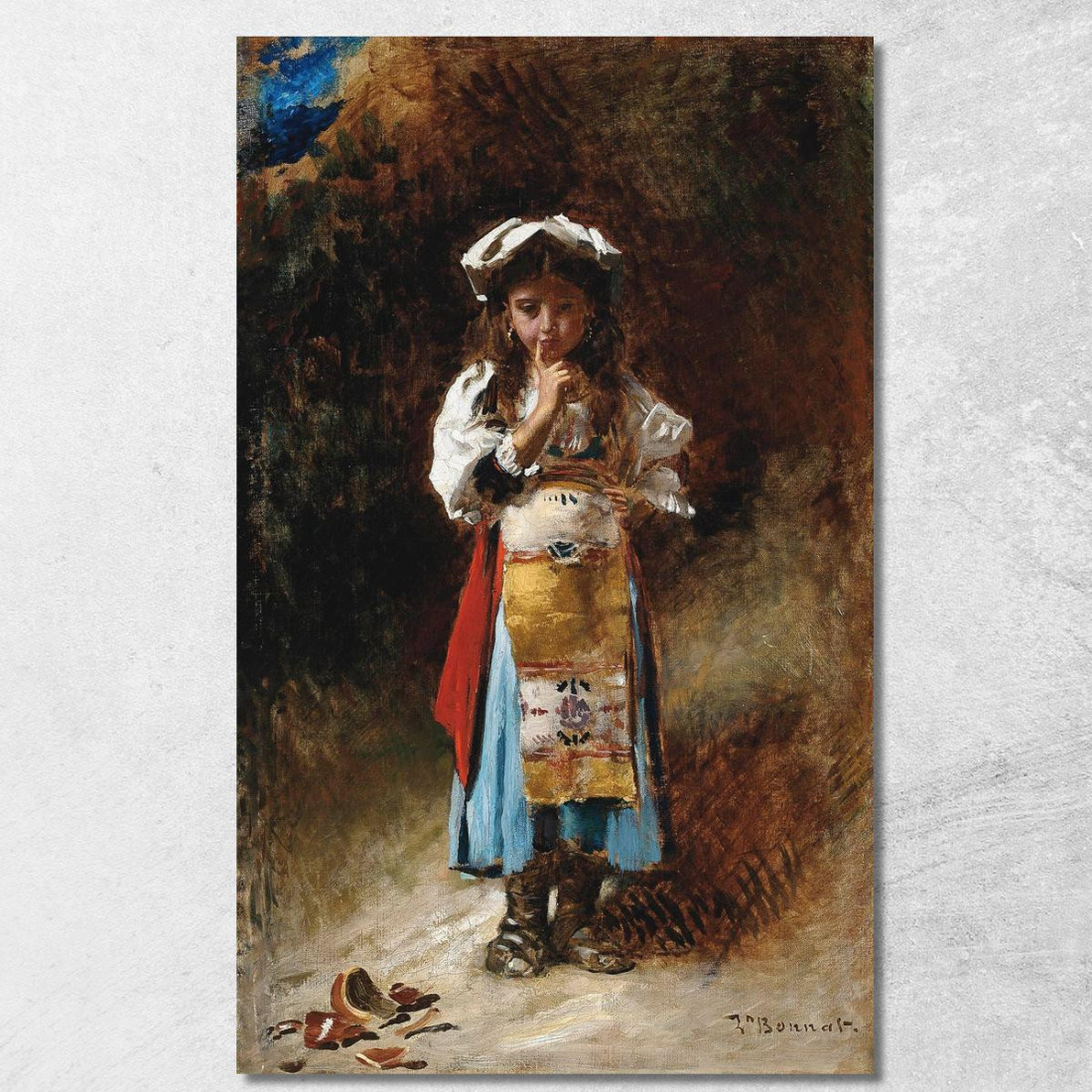 Un Piccolo Incidente Léon Bonnat lbn1 quadro stampato su tela Un Piccolo Incidente Léon Bonnat lbn1 quadro stampato su tela