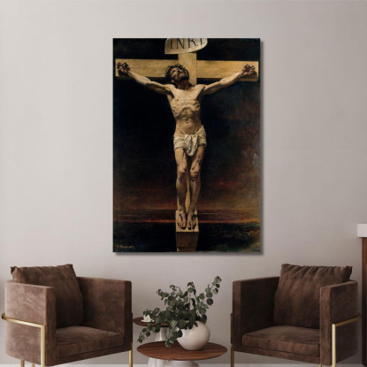 Cristo Sulla Croce Léon Bonnat lbn16 quadro stampato su tela