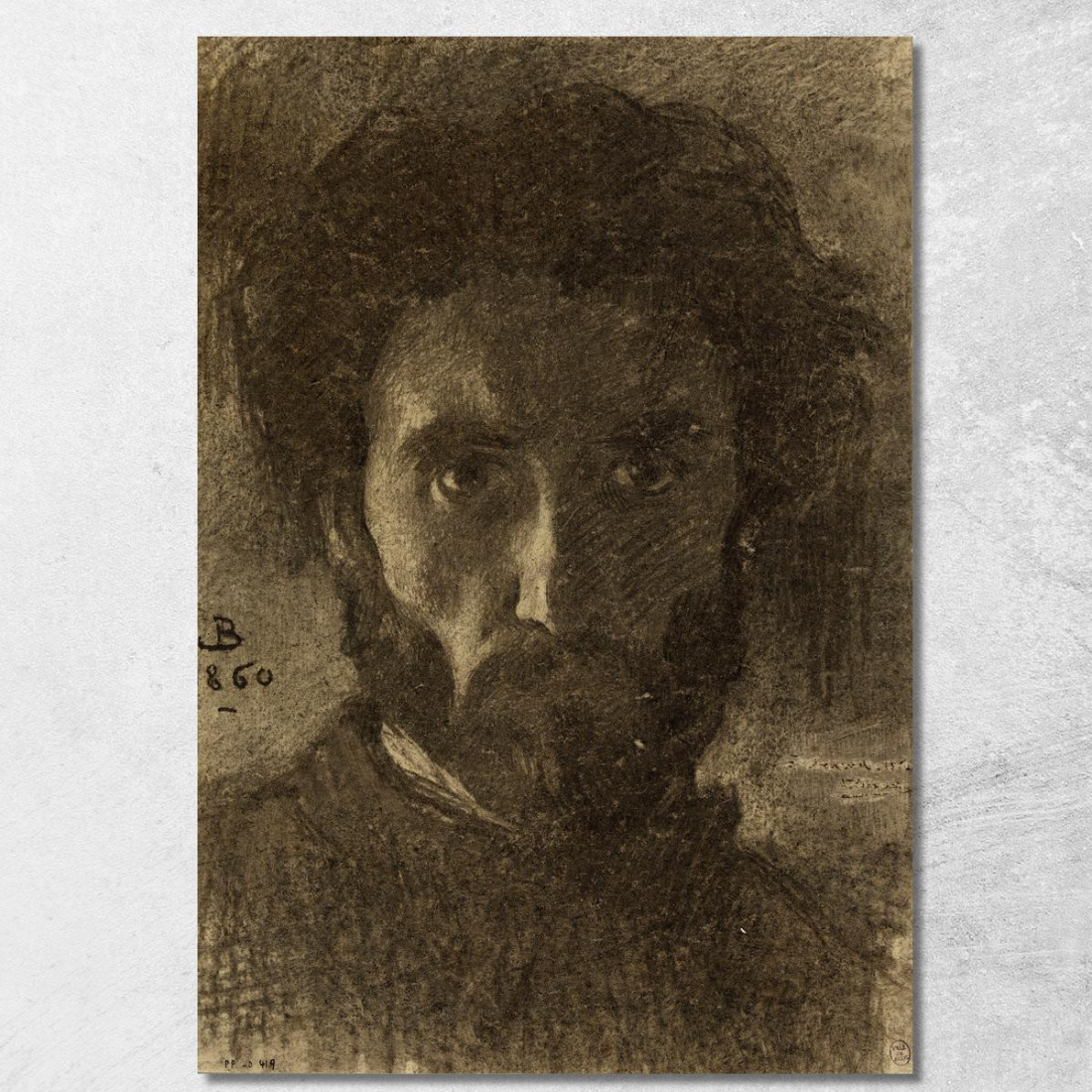 Ritratto Dell'Artista Léon Bonnat lbn22 quadro stampato su tela Ritratto Dell'Artista Léon Bonnat lbn22 quadro stampato su tela