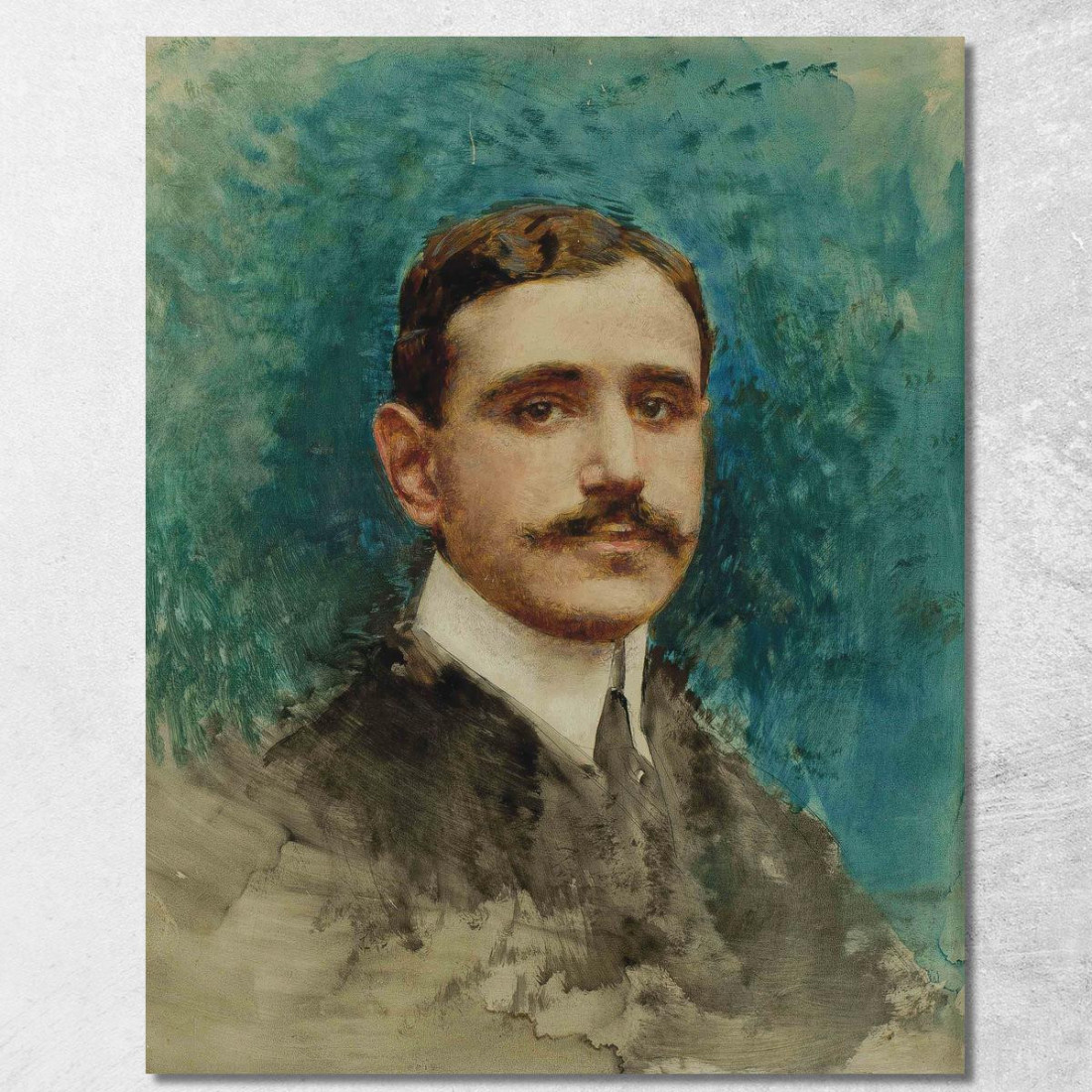 Ritratto Di Un Uomo Léon Bonnat lbn27 quadro stampato su tela Ritratto Di Un Uomo Léon Bonnat lbn27 quadro stampato su tela