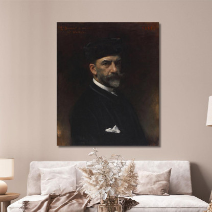 Ritratto Dell'Artista Léon Bonnat lbn33 quadro stampato su tela