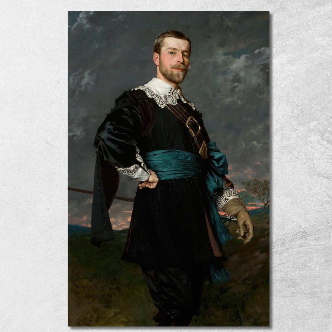 Ritratto Di Stanislaw Czachorski 2 Władysław Czachórski wcz13 quadro stampato su tela Ritratto Di Stanislaw Czachorski 2 Władysław Czachórski wcz13 quadro stampato su tela