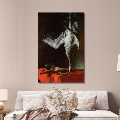 Natura Morta Con Un Airone Władysław Czachórski wcz16 quadro stampato su tela