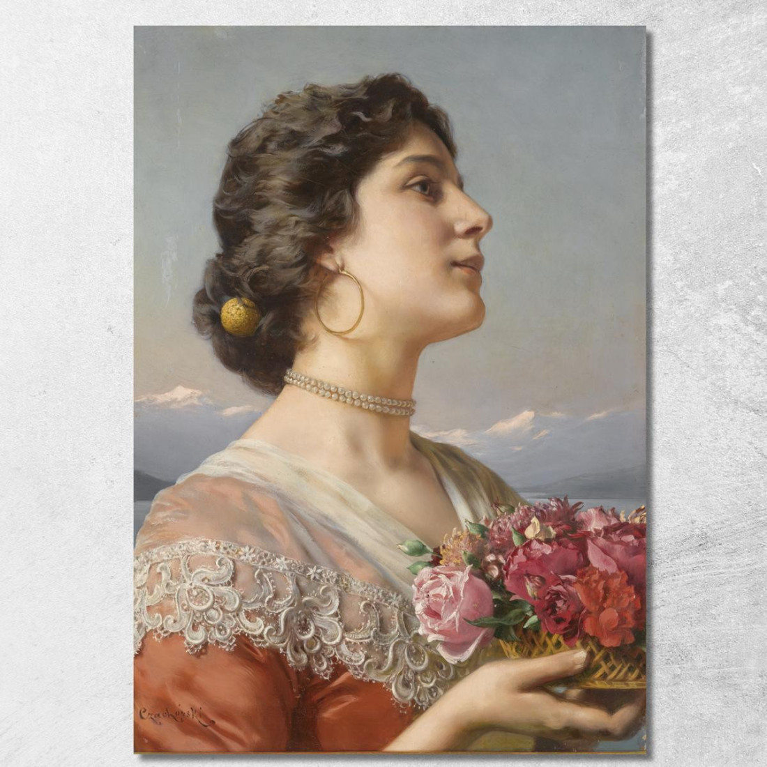 Il Mazzo Di Fiori Władysław Czachórski wcz19 quadro stampato su tela Il Mazzo Di Fiori Władysław Czachórski wcz19 quadro stampato su tela