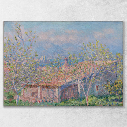 Casa Del Giardiniere Ad Antibes Claude Monet mnt239 quadro stampato su tela