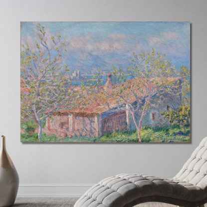 Casa Del Giardiniere Ad Antibes Claude Monet mnt239 quadro stampato su tela