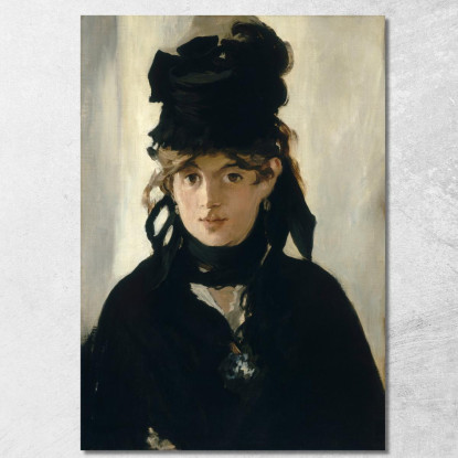 Berthe Morisot Con Un Mazzo Di Viole Édouard Manet emt13 quadro stampato su tela