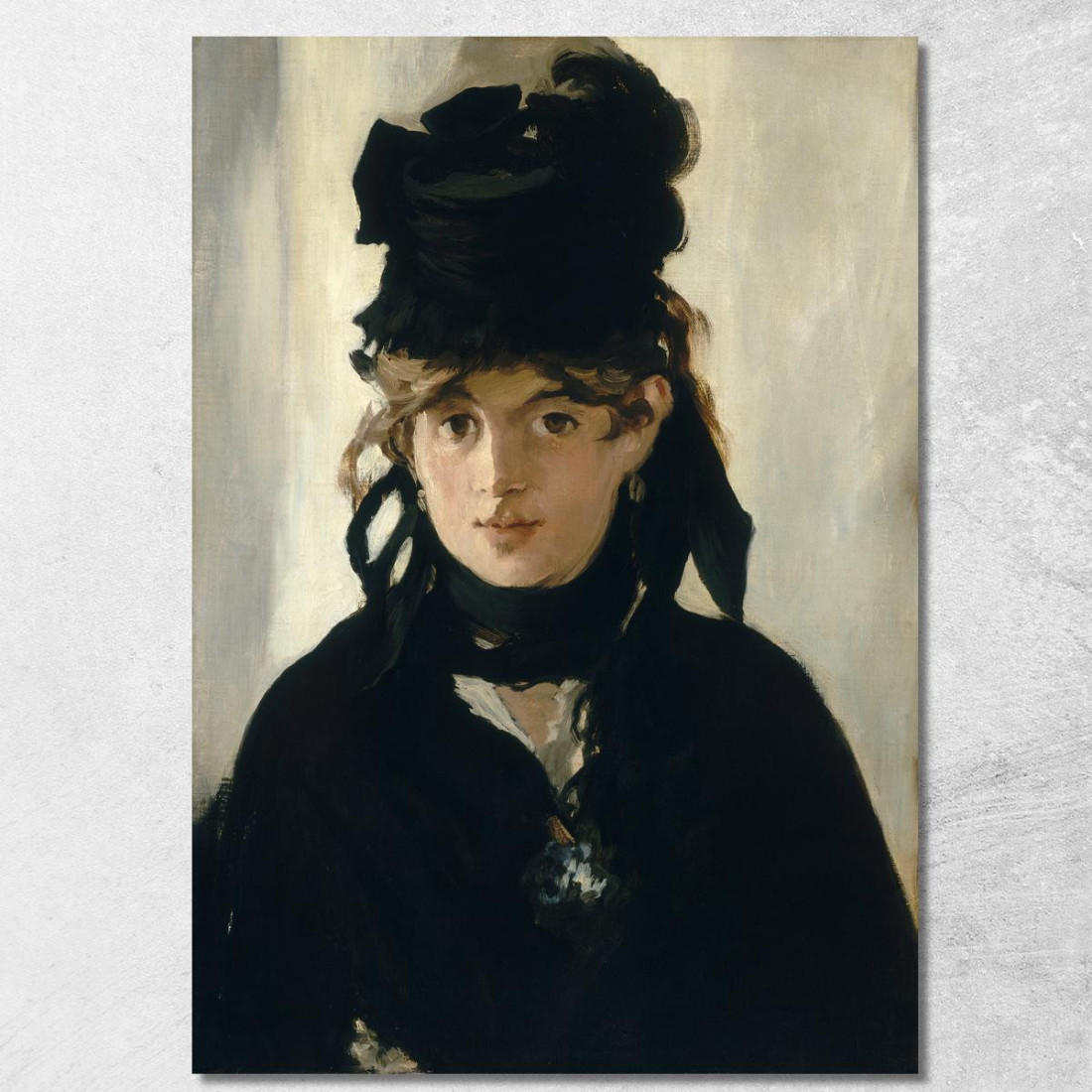 Berthe Morisot Con Un Mazzo Di Viole Édouard Manet emt13 quadro stampato su tela Berthe Morisot Con Un Mazzo Di Viole Édouard Manet emt13 quadro stampato su tela