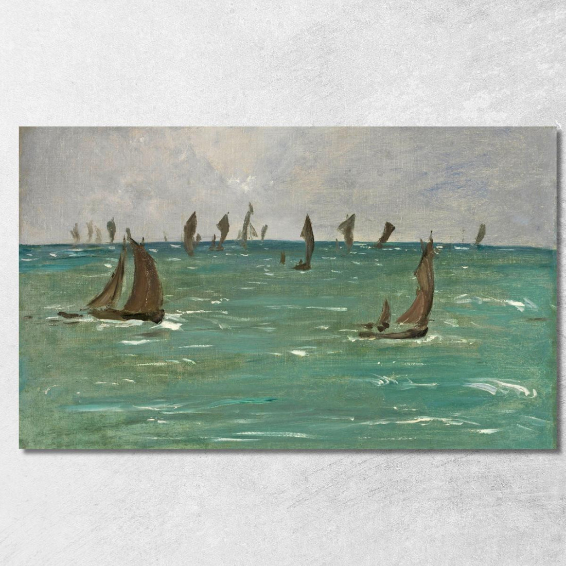 Barche A Berck-Sur-Mer Édouard Manet emt16 quadro stampato su tela Barche A Berck-Sur-Mer Édouard Manet emt16 quadro stampato su tela