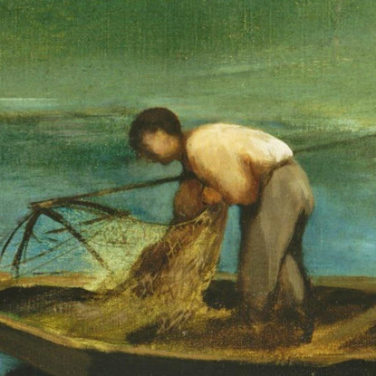 Pesca Édouard Manet emt29 quadro stampato su tela