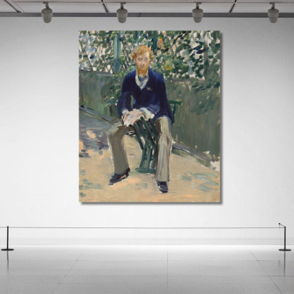 George Moore Nel Giardino Dell'Artista Édouard Manet emt33 quadro stampato su tela