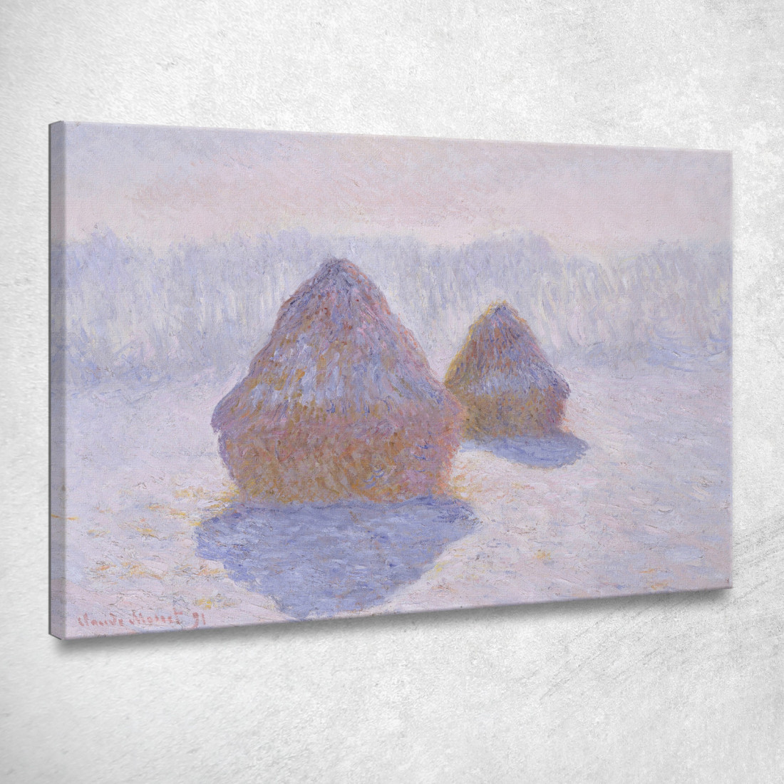 Effetto Pagliaio Della Neve E Del Sole Claude Monet mnt243 quadro stampato su tela Effetto Pagliaio Della Neve E Del Sole Claude Monet mnt243 quadro stampato su tela