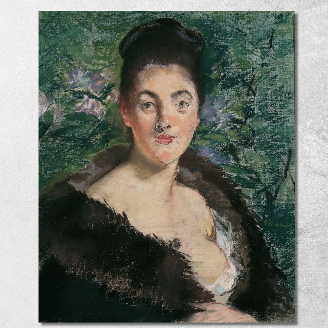Signora In Pelliccia Édouard Manet emt46 quadro stampato su tela Signora In Pelliccia Édouard Manet emt46 quadro stampato su tela