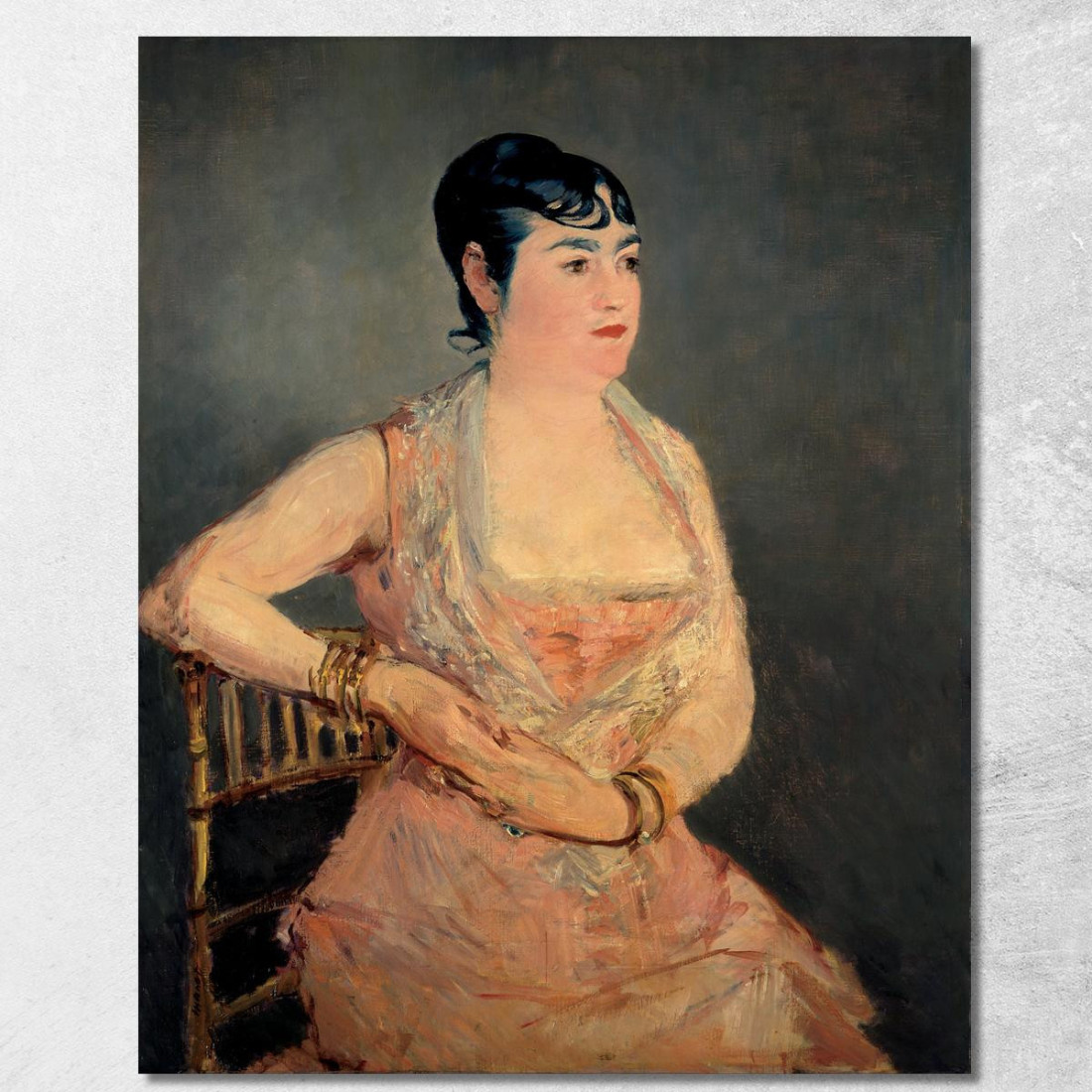 Signora In Rosa Édouard Manet emt47 quadro stampato su tela Signora In Rosa Édouard Manet emt47 quadro stampato su tela