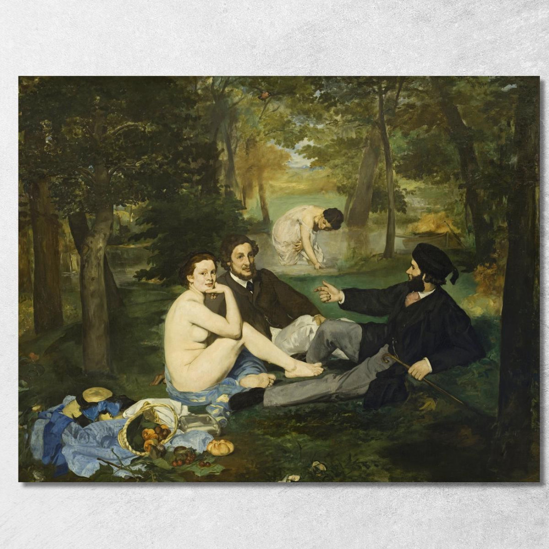 Pranzo Sull'Erba Édouard Manet emt57 quadro stampato su tela Pranzo Sull'Erba Édouard Manet emt57 quadro stampato su tela