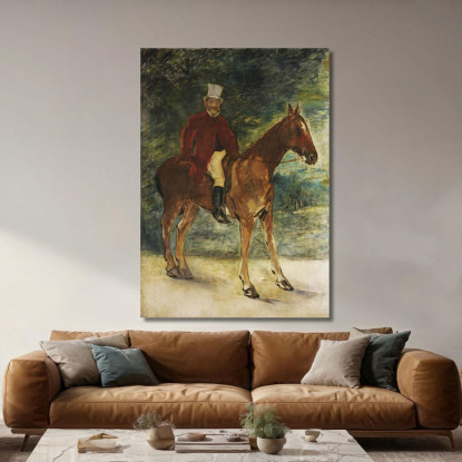 Ritratto Del Signor Arnaud A Cavallo Ritratto Del Signor Arnaud A Cavallo Édouard Manet emt78 quadro stampato su tela