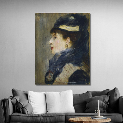 Ritratto Di Signora Édouard Manet emt83 quadro stampato su tela
