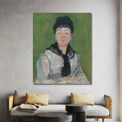 Ritratto Di Donna Con Fichu Nero Édouard Manet emt84 quadro stampato su tela