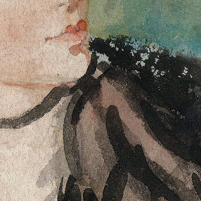 Ritratto Di Berthe Morisot Con Un Ventaglio Édouard Manet emt87 quadro stampato su tela