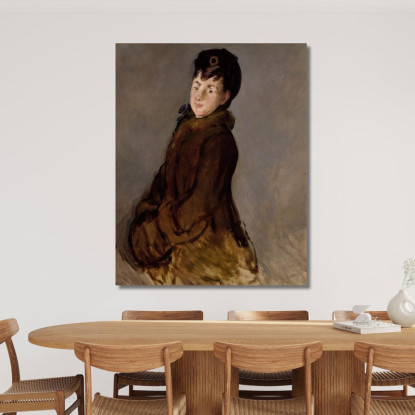 Ritratto Di Isabelle Lemonnier Édouard Manet emt89 quadro stampato su tela
